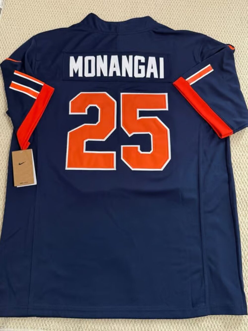 Kyle Monangai Navy Stitched Jersey Vapor